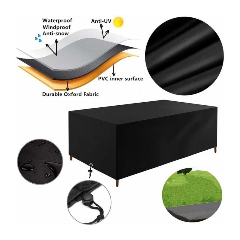 2x Sonnenliegen-Abdeckung – Wasserdichte Schutzhaube Für Gartenmöbel (200 X 70 X 40 X 75 Cm)