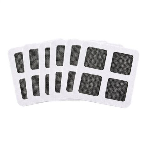 24 Stück selbstklebendes Moskitonetz-Reparaturband, Moskitonetz-Reparaturflicken, Fenster-Reparatur-selbstklebendes Moskitonetz-Reparaturset (Packung mit 6 Stück) (1/3)