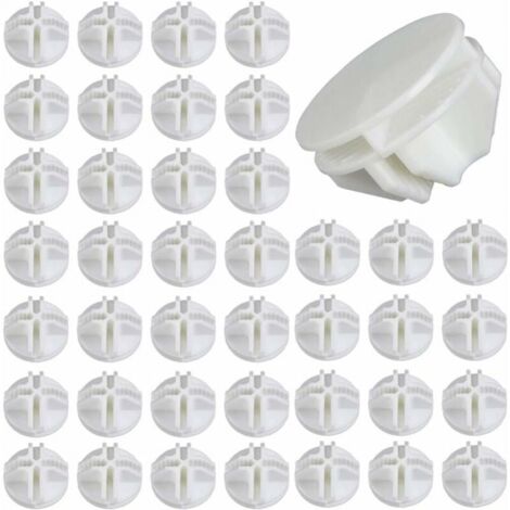 40 Stück Drahtwürfel, ABS-Kunststoff, weiß, Aufbewahrungswürfelverbinder, Aufbewahrungsschrankverbinder, Aufbewahrungsschrankverbinder, modularer Drahtwürfel, Gitterwürfel für Regallagerschränke