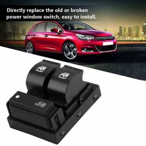 Interrupteur Vitre Électrique Compatible Peugeot Boxer, Citroën Jumper, Fiat Ducato/Doblo | 8 Broches