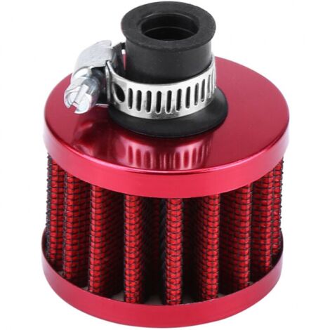 12mm Rot Universal Auto Kaltlufteinlassfilter Kit Kurbelgehäuseentlüftungsabdeckung Entlüftung (1/5)