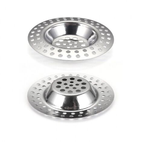 2 Stück Küchenspüle-Sieb, Edelstahl-Spülbecken-Abflusssieb, spülmaschinenfest (1/5)