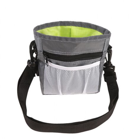 Graue wasserdichte Haustier-Trainingstasche – Hunde-Trainingstasche – Gürteltasche zum Spazierengehen mit Ihrem Hund –