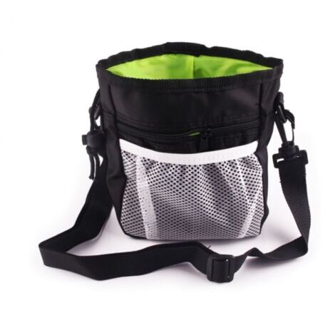 Schwarze wasserdichte Haustier-Trainingstasche – Hunde-Trainingstasche – Gürteltasche zum Spazierengehen mit Ihrem Hund –