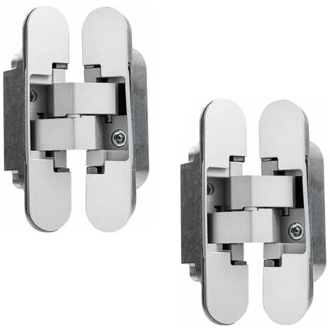 Unsichtbares Scharnier für schwere Türen – 2er-Set (Last 40 kg, Öffnung 180°)