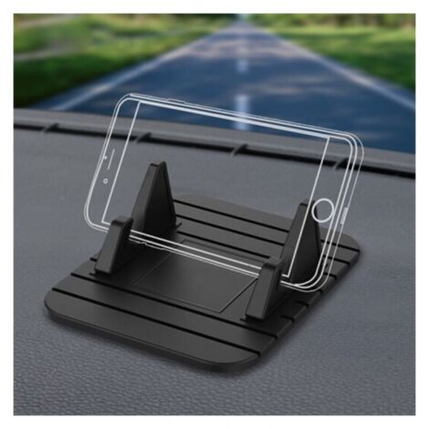2 Stück verstellbarer Winkel, rutschfeste Silikon-Auto-Handyhalterung, Auto-GPS-Halterung, Klebematte, festes GSM auf dem Armaturenbrett, kompatibel mit iPhone 14/13/12/XS Max/XR/X, Galaxy Note 9/S9 (1/5)