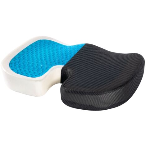 Anti-Dekubitus-Steißbeinkissen mit atmungsaktivem Gel, ergonomisches orthopädisches Memory-Sitzkissen zur Linderung von Rücken-, Hüft- und Steißbeinschmerzen, für Bürostuhl, Auto, atmungsaktives Netz