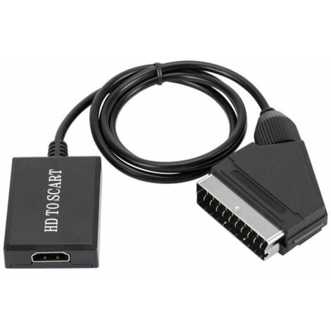 HDMI-zu-Scart-Konverter HD 1080p Audio-Video-Adapter für HDMI zu Scart Sky Box Stb (1/5)