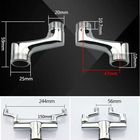 GROHE S-Anschluss, Absperrbar, 1/2"" X 3/4"", Verstellbarkeit 12,5 Mm
