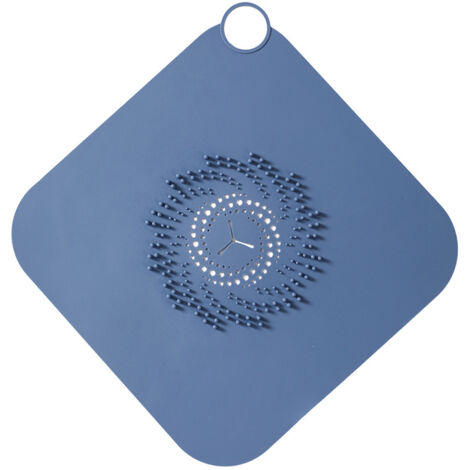 2er-Set Silikon Haarstopper Für Duschabfluss & Badewanne - Mit Saugnapf, 14,5x14,5 Cm, Verstopft Nicht (grau)