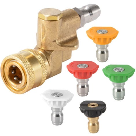 Weiße 40-Grad Sprühdüsenspitze Für Hochdruckreiniger - Metall Düse Für Sanfte Reinigung