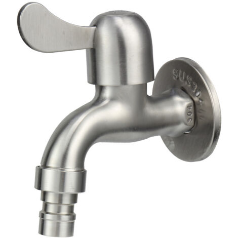 Wasserhahn aus Edelstahl 304, 1/2 Zoll Abflusshahn , Wasserhahn (1/5)