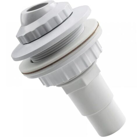Pool-Einlaufdüse, Zulaufdüse für Stahlwandpools, Rücklaufdüse mit Schwenkkopf, Poolsprinkler, 32 mm/38 mm Schlauchanschluss, Poolzubehör