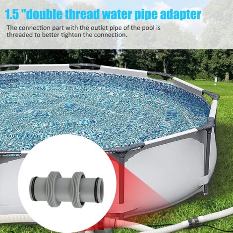 Schlauch-Adapter Für Intex Pool - 40mm Auf 1 1/2 Zoll Mit 4 Adaptern