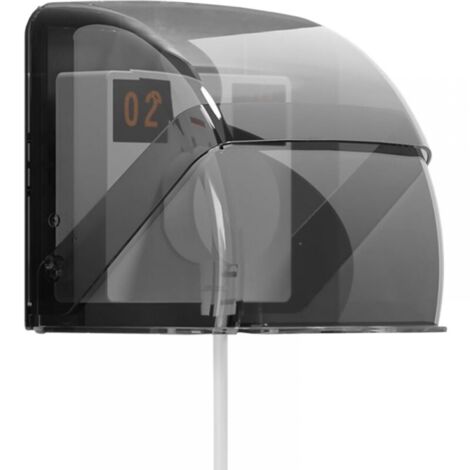 110 x 95 x 105 mm, schwarze, transparente Steckdosenabdeckung, wasserdichte Wandschalterabdeckung, wasserdichte Abdeckung für Türklingelschalter, Steckdosen, Fingerabdruckgeräte