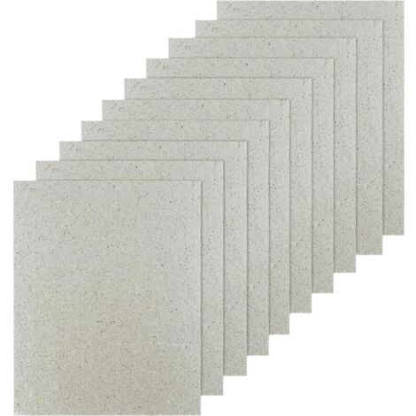 10er-Pack Mikrowellen-Glimmerplatten, 13 x 13 cm, Wellenleiterabdeckung, Mikrowellenherd, Glimmerplatte, Mikrowelle, Universalplatten, zuschneidbar, für Föhn, Grill (1/4)