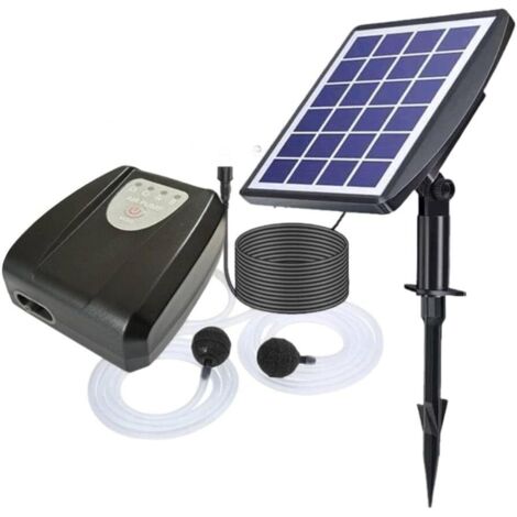 3W Solar-Sauerstoffpumpe, Solar-Luftpumpe für Gartenteiche und Pools, ideal zum Angeln und zur Wasserpflege.