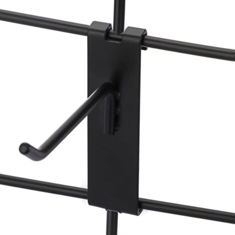 Packung mit 15 Metallhaken (10 cm) für Drahtgitterwände, gezahnte Haken für den gewerblichen Einsatz in Geschäften, Garagen, Ausstellungen und Werkstätten