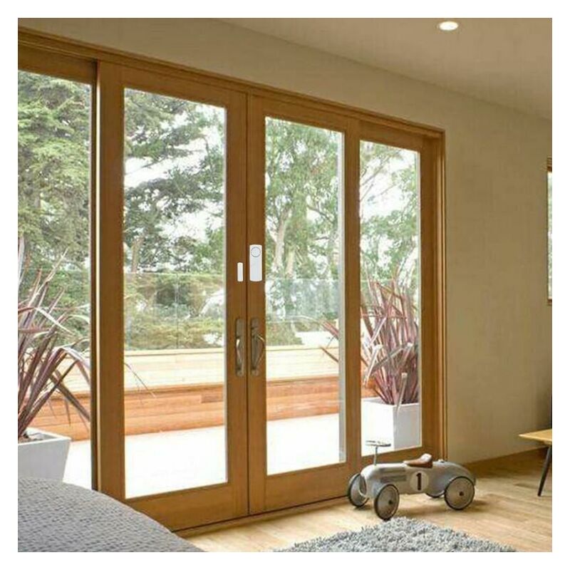 20 Pack White Wired Door/Window Security Alarm Contacts - Surface Mount Reed Switch By The Wires Zone
