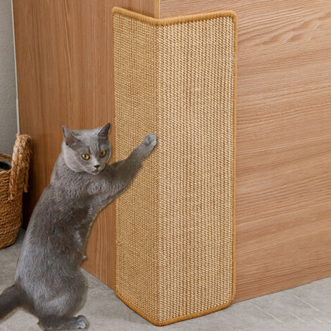 Sisal Cat Scratching Post Wear-resistant Non-falling Shavings Grinding Claws Cat Scratching Post Furniture Protection Vertical Anti-scratch Stickers Wall Corner