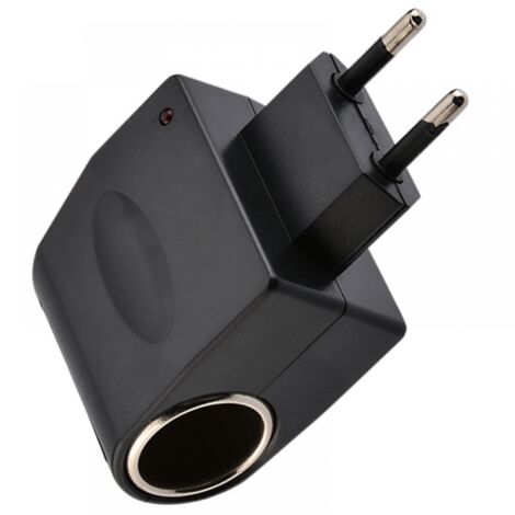 1pc AC Cigarette Lighter Adapter Car Socket, Home Cigarette Lighter AC/DC Cigarette Lighter 220V to 12V (1/4)