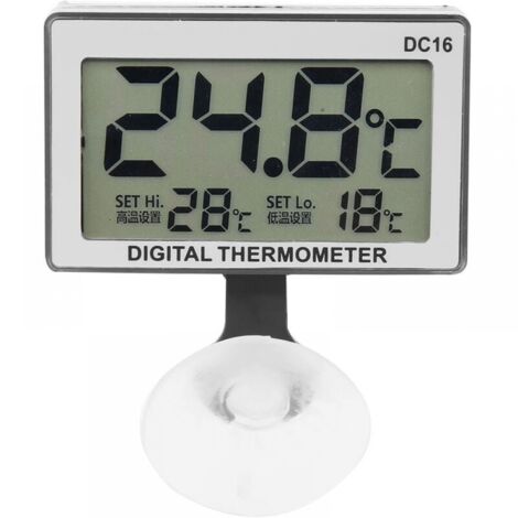 DC16 LCD Aquarium Thermometer Digital Accurate Aquarium Waterproof Temperature Thermometer for Fish Tank