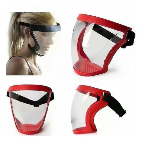 Maschera Protettiva Viso Trasparente - Scudo Antipolvere E Schizzi, Per Lavoro E Sport - Foto 3