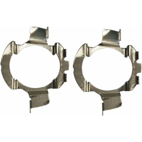 2pcs Metal LED H7 Bulbs Adapters Lamp Base Holder Clip Bracket for Quasquai/Polo 6r/Polo 9r/Jetta Sport(MK6)/Opel Astra J(K05) (1/5)