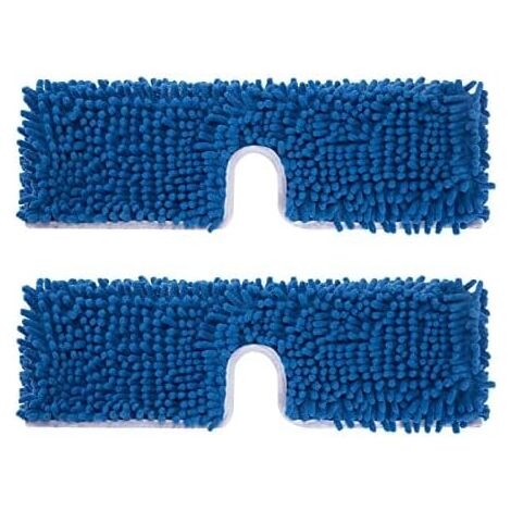 2 Pack Padded Replacement Heads for Dual Action Microfiber Mop Systems, Replacement Heads for Wet and Dry Use, Double-Sided Surface Machine Washable