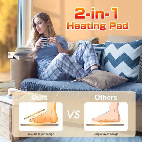 29''×15'' Electric Heated Foot Warers, SOPPY Washable Heating Pad For - View #10