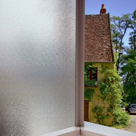 50cmx200cm Privacy Window Film Frosted Glass Film Electrostatic Glass Film Decorative for Office Home Bathroom Bedroom Kitchen