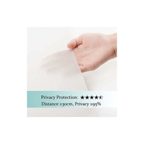 50cmx200cm Privacy Window Film Frosted Glass Film Electrostatic Glass Film Decorative for Office Home Bathroom Bedroom Kitchen