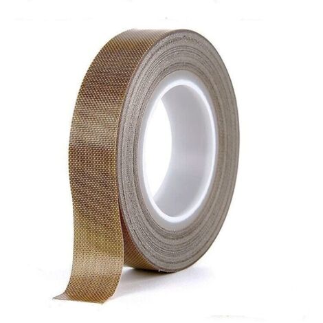 Teflon Tape (1/2 inch x 33 feet x 0.18 mm) PTFE Tape for Vacuum Sealer, Hand Impulse Sealers, PTFE Coated Fiberglass Tape