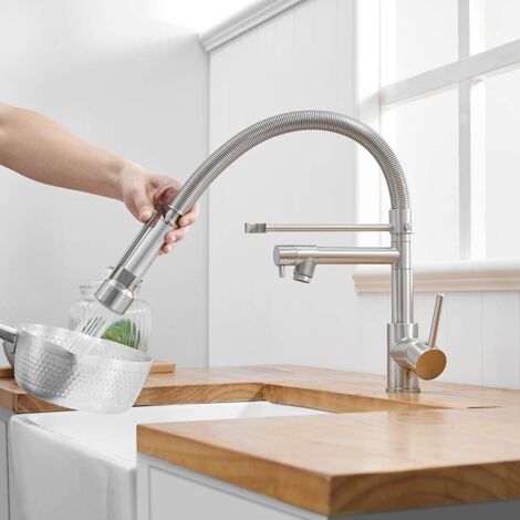 Kitchen Faucet Kitchen Faucet with Sprayer Kitchen Sink Faucet Kitchen Faucet with Sprayer Brushed Nickel