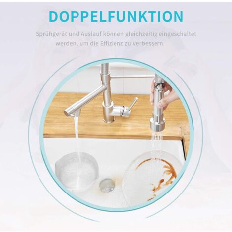 Kitchen Faucet Kitchen Faucet with Sprayer Kitchen Sink Faucet Kitchen Faucet with Sprayer Brushed Nickel