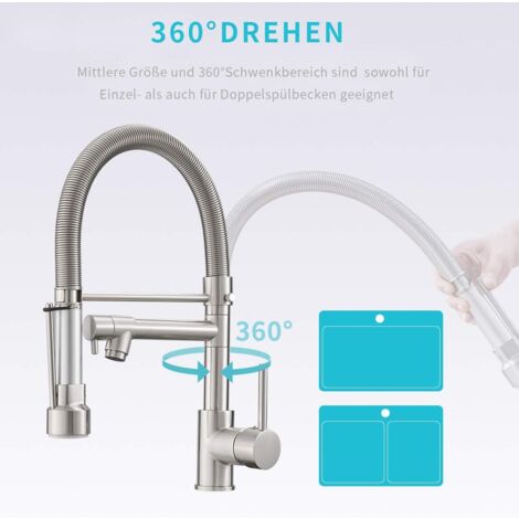 Kitchen Faucet Kitchen Faucet with Sprayer Kitchen Sink Faucet Kitchen Faucet with Sprayer Brushed Nickel