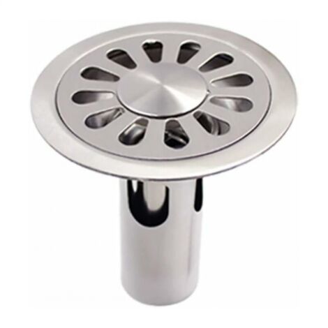 Brushed Stainless Steel Round Floor Drain, Sewer Odor Detector, Suitable for Bathroom, Kitchen, Laundry, Garden