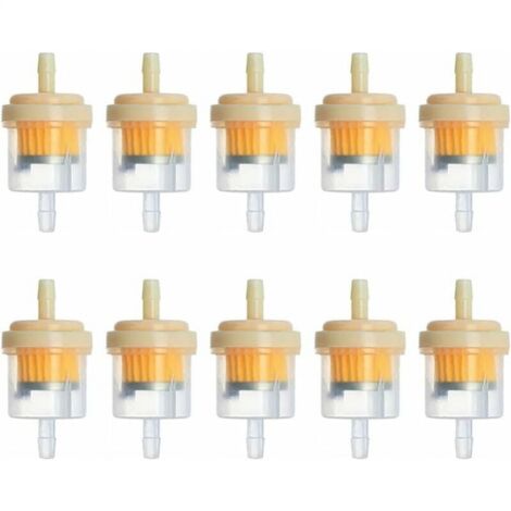 10pcs Magnetic Cartridge Filter,Used to Remove Impurities in Gasoline,Fast Fuel Gasoline Filter Fits Motorcycles Lawn Mowers Lawn Tractors