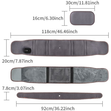 Electric Heating Pad for Waist, Wireless Back Heating Belt with