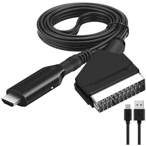 Scart to Hdmi Converter Audio Video Adapter for Hdtv/dvd/set-top box/ps3/pal/ntsc Starlight
