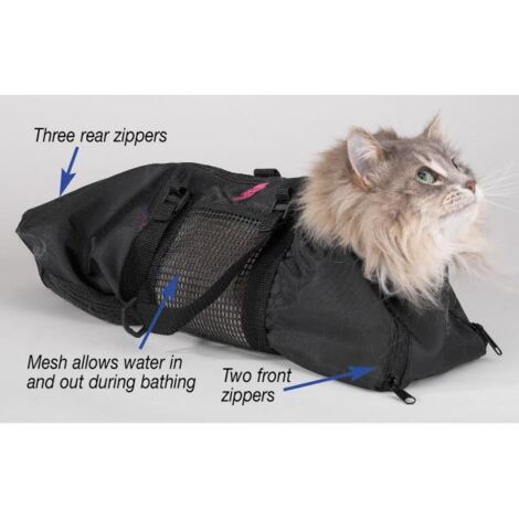 Cat Litter Box Bathing Restraint Bag for Claw Trimming, Pet Supplies, Cleaning Bag for Cats