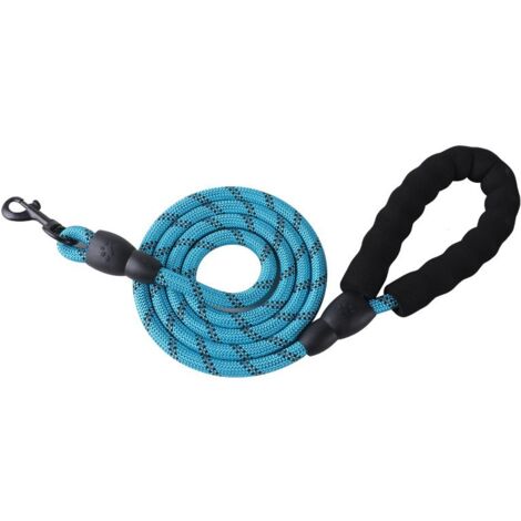 Dog Leash, Soft Padded Handle, Safety Dog Leash with Durable Nylon Reflective Threads for All Sizes,1.5mx8mm (1/4)