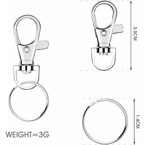 Keychain Hooks, Lobster Claw Keychains, Keychain Accessories, Lobster Clasps, Swivel Snap Hooks, Metal Swivel Keychains, DIY Jewelry Lanyard Accessories