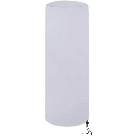 50 x 50 x 120 cm Waterproof Patio Heater Cover Breathable Oxford Fabric Outdoor Patio Heater Cover for Round Heater，White (1/3)