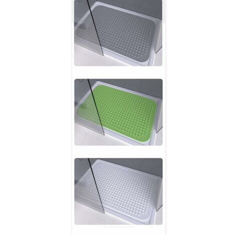 Rectangular Shower Floor Mat Large Bathroom Non-Slip Foot Massage Bathtub Mat 88x58cm