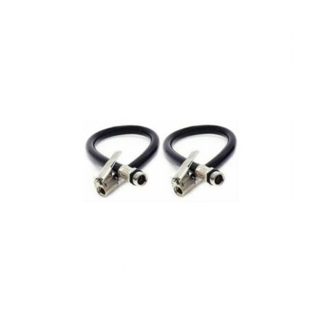 2Pcs Tire Chuck Inflator Pump Hose Vehicle Tire Inflator Hose High Quality Tire Inflator Hose Black Rubber Filling Tire Air Hose