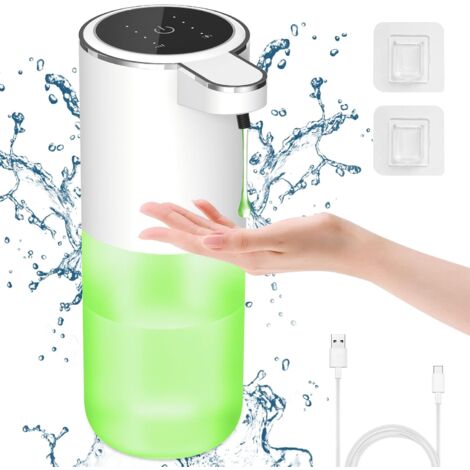 Automatic Liquid Soap Dispenser Battery Display 400ml 4 Adjustable Liquid Volume Levels