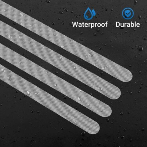 24 Pieces Non Slip Shower Stickers Bathroom Safety Strips Transparent Self Adhesive Anti Slip Strips Bath Shower Stickers (2 x 38cm)