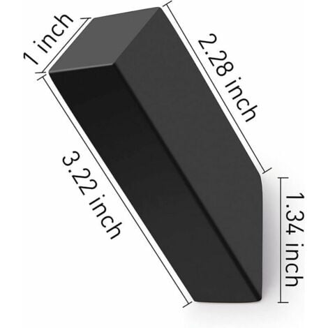 4 Pack Matte Black Wall Hooks, Heavy Duty SUS 304 Stainless Steel Hooks, Coat Hooks, Wall Hooks