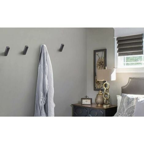 4 Pack Matte Black Wall Hooks, Heavy Duty SUS 304 Stainless Steel Hooks, Coat Hooks, Wall Hooks